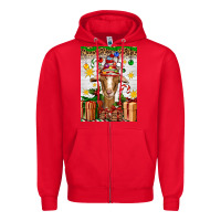 Christmas Goat Air Freshener Zipper Hoodie | Teevron