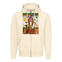 Sandshell christmas goat air freshener Zipper Hoodie - Artiststas