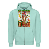 Seafoam christmas goat air freshener Zipper Hoodie - Artiststas