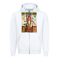 White christmas goat air freshener Zipper Hoodie - Artiststas