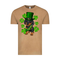 Vintage Camel st. patrick's day lucky dachshund puppy Vintage Tee - RanaPortraitStore