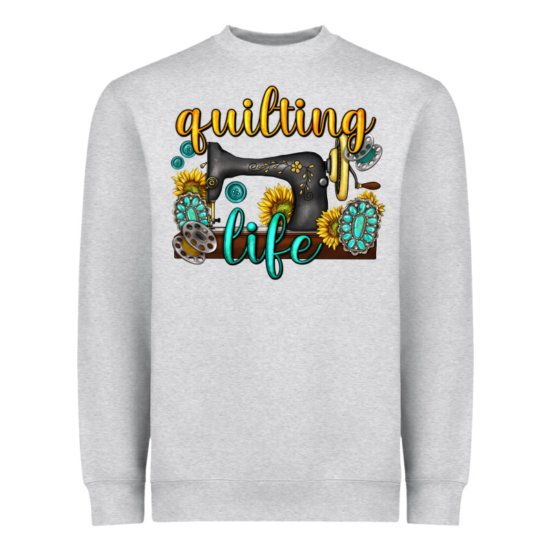 Quilting Life Western Heavyweight Sweatshirt by texasbilliewilder | Teevron