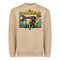 Mushroom quilting life western Heavyweight Sweatshirt - texasbilliewilder