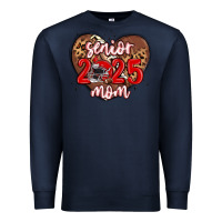 Navy senior 2025 mom football Premium Sweatshirt - MaliasSmallBusiness
