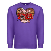 Purple senior 2025 mom football Premium Sweatshirt - MaliasSmallBusiness