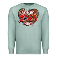 Seafoam senior 2025 mom football Premium Sweatshirt - MaliasSmallBusiness
