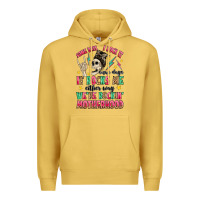Antique Gold some days i rock it some days it rocks me Premium Hoodie - MaliasSmallBusiness