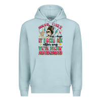 Blue Mist some days i rock it some days it rocks me Premium Hoodie - MaliasSmallBusiness