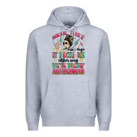 Heather Grey some days i rock it some days it rocks me Premium Hoodie - MaliasSmallBusiness