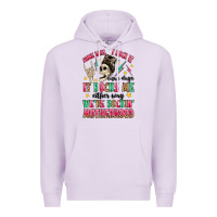 Lilac some days i rock it some days it rocks me Premium Hoodie - MaliasSmallBusiness