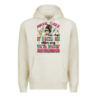 Oatmeal Heather some days i rock it some days it rocks me Premium Hoodie - MaliasSmallBusiness