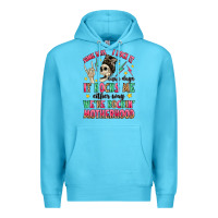 Ocean Blue some days i rock it some days it rocks me Premium Hoodie - MaliasSmallBusiness