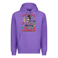 Purple some days i rock it some days it rocks me Premium Hoodie - MaliasSmallBusiness