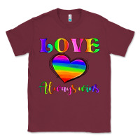 Burgundy love always wins Classic Tee - HRA Design Shop