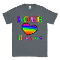 Charcoal Heather love always wins Classic Tee - HRA Design Shop