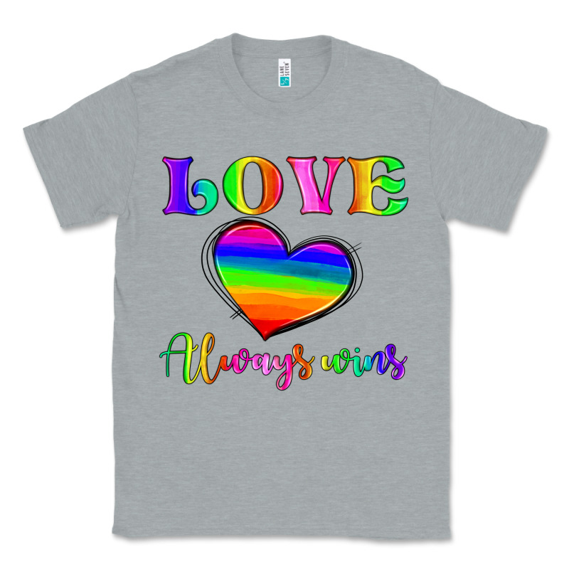Love Always Wins Classic Tee by HRA Design Shop | Teevron