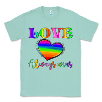 Seafoam love always wins Classic Tee - HRA Design Shop