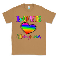 Toasted Coconut love always wins Classic Tee - HRA Design Shop