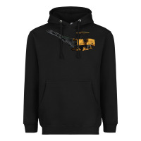 Black Cold Planer Heavyweight Hoodie - LillyAllenDesigns