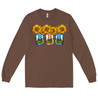 Chestnut american sunflower mason jar Long Sleeve Tee - HRA Design Shop