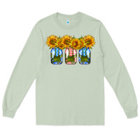 Matcha american sunflower mason jar Long Sleeve Tee - HRA Design Shop