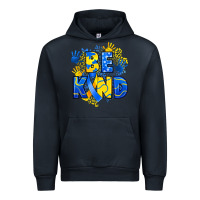 Navy down syndrome be kind Urban Hoodie - Artiststas