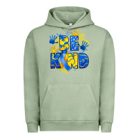 Pigment Oil Green down syndrome be kind Urban Hoodie - Artiststas