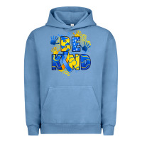 Pigment Pebble Blue down syndrome be kind Urban Hoodie - Artiststas