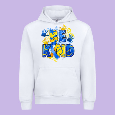 Down Syndrome Be Kind Urban Hoodie Designed By Artiststas
