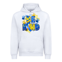 White down syndrome be kind Urban Hoodie - Artiststas