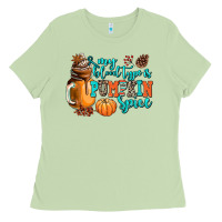 Matcha my blood type is pumpkin spice Ladies Tee - AdoDesignShop