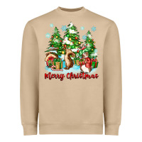 Mushroom merry christmas rabbits Heavyweight Sweatshirt - Zillion Design Studio