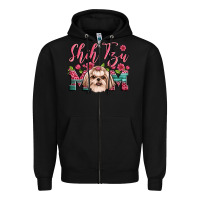 Black love shih tzus Zipper Hoodie - JahusDesignShop