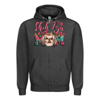 Charcoal Heather love shih tzus Zipper Hoodie - JahusDesignShop