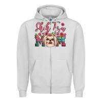 Dove Grey love shih tzus Zipper Hoodie - JahusDesignShop