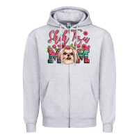 Heather Grey love shih tzus Zipper Hoodie - JahusDesignShop