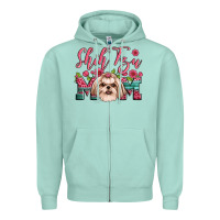 Seafoam love shih tzus Zipper Hoodie - JahusDesignShop