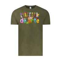 Vintage Olive maestra de arte Vintage Tee - texasbilliewilder