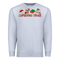Heather Grey christmas squad Premium Sweatshirt - MaliasSmallBusiness