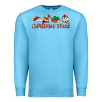 Ocean Blue christmas squad Premium Sweatshirt - MaliasSmallBusiness