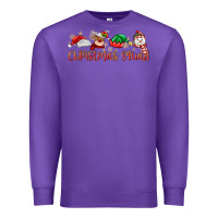 Purple christmas squad Premium Sweatshirt - MaliasSmallBusiness