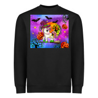 Black halloween unicorn Heavyweight Sweatshirt - Zillion Design Studio