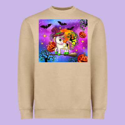 Halloween Unicorn Heavyweight Sweatshirt Designed By Zillion Design Studio