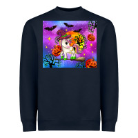 Navy halloween unicorn Heavyweight Sweatshirt - Zillion Design Studio