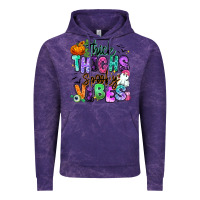 Cloud Purple Thick thighs spooky vibes Vintage Hoodie - RanaPortraitStore