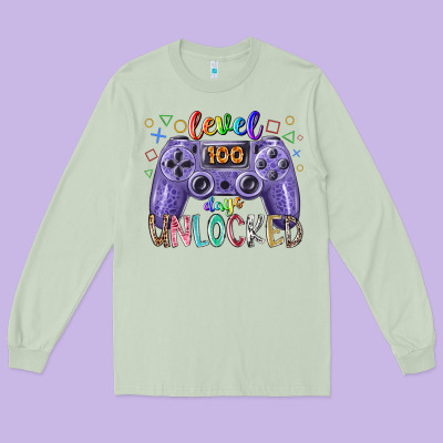 Level Days Unclocked Long Sleeve Tee Designed By Racoondesign