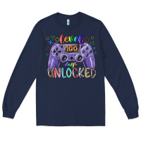 Navy level days unclocked Long Sleeve Tee - RacoonDesign