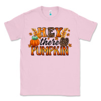 Bubblegum Pink hey there pumpkin Classic Tee - RacoonDesign