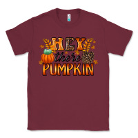 Burgundy hey there pumpkin Classic Tee - RacoonDesign