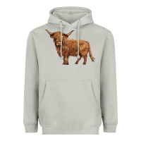 Moon Dust highland cow Heavyweight Hoodie - BarkalooDesign